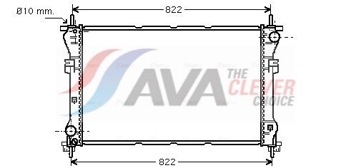 Kühler, Motorkühlung AVA QUALITY COOLING FD2318