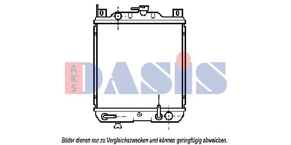 Kühler, Motorkühlung AKS DASIS 320070N