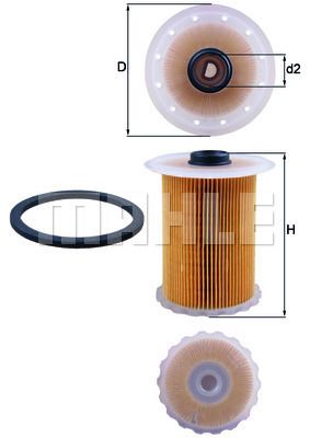 Bränslefilter KNECHT KX 183 D