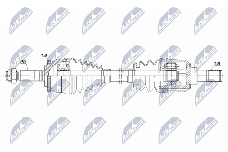 Antriebswelle (Gelenkwelle) NTY NPW-HY-633