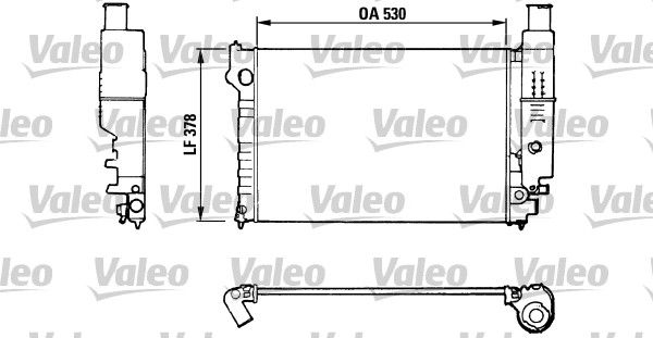 Kühler, Motorkühlung VALEO 816554