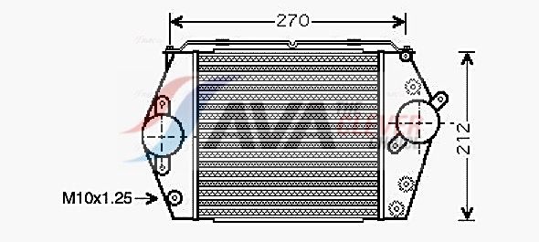 Ladeluftkühler AVA QUALITY COOLING MZ4188
