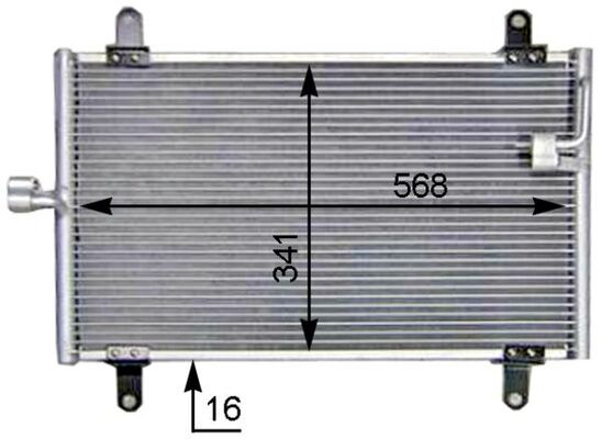 Kondensator, Klimaanlage MAHLE AC514000S