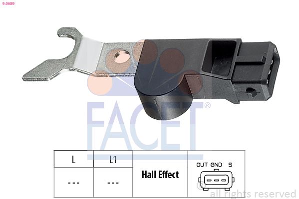 Sensor, Nockenwellenposition FACET 9.0689