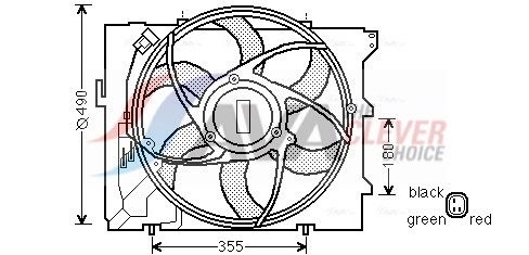 Lüfter, Motorkühlung AVA QUALITY COOLING BW7523