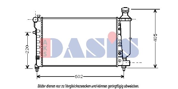 Kühler, Motorkühlung AKS DASIS 060035N