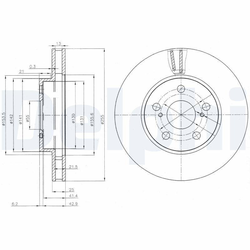 Bremsscheibe DELPHI BG3850