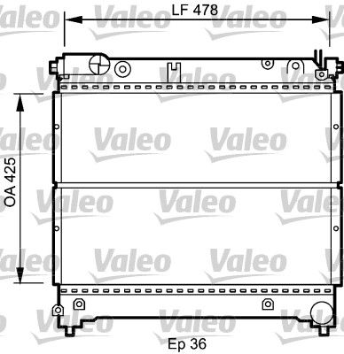 Kühler, Motorkühlung VALEO 735073