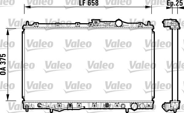 Kühler, Motorkühlung VALEO 734132
