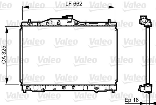 Kühler, Motorkühlung VALEO 731630