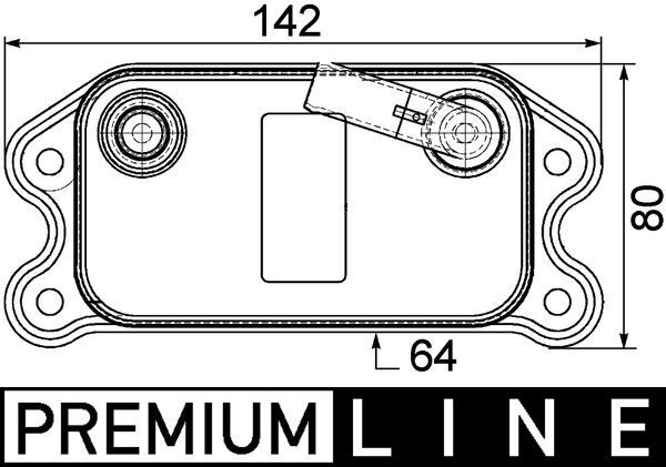 Ölkühler, Motoröl MAHLE CLC70000P