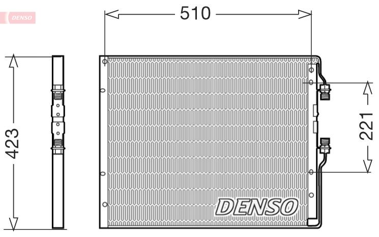 Kondensator, Klimaanlage DENSO DCN12101