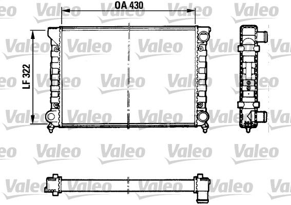 Kühler, Motorkühlung VALEO 883869