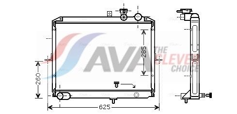 Kühler, Motorkühlung AVA QUALITY COOLING KA2053