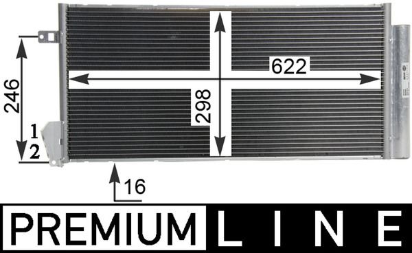 Kondensator, Klimaanlage MAHLE AC634000P