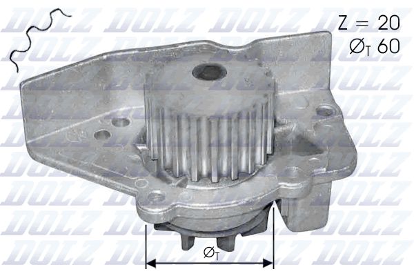 Wasserpumpe, Motorkühlung DOLZ n405