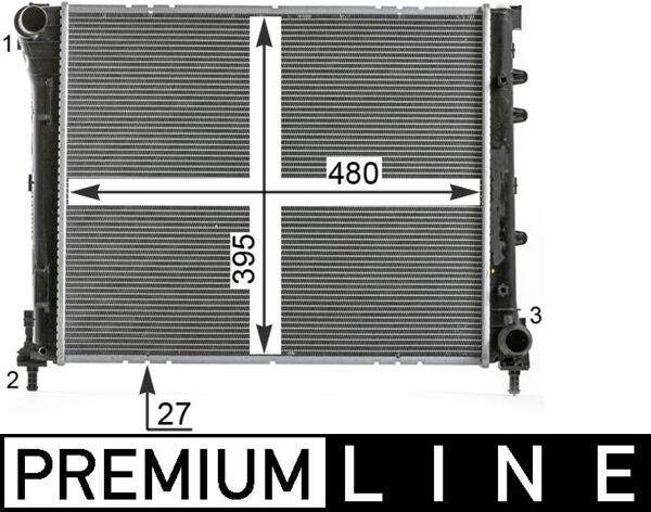Kühler, Motorkühlung MAHLE CR2000000P