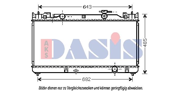 Kühler, Motorkühlung AKS DASIS 210132N