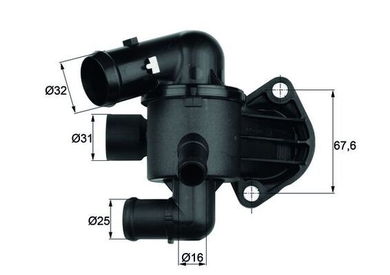 Thermostat, Kühlmittel MAHLE TI3387