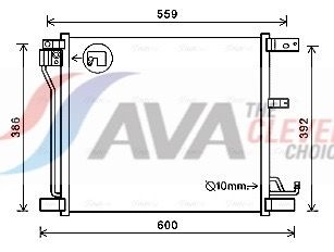 Kondensator, Klimaanlage AVA QUALITY COOLING DNA5401