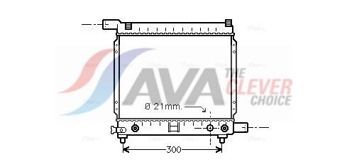 Kühler, Motorkühlung AVA QUALITY COOLING MS2137