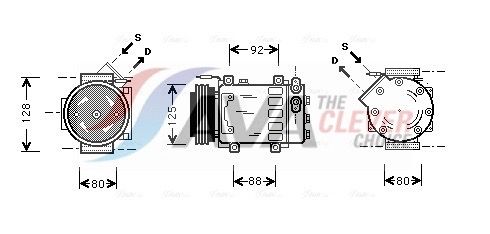 Kompressor, Klimaanlage AVA QUALITY COOLING RTAK039