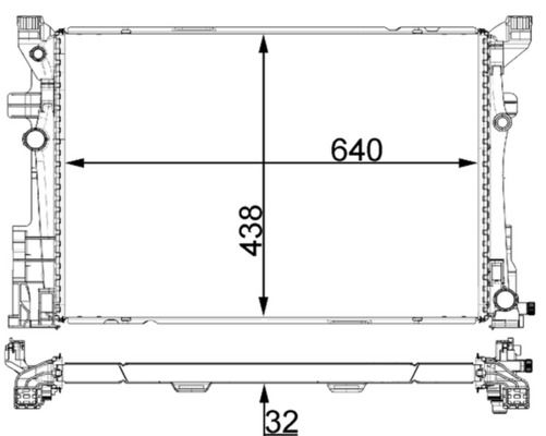 Kühler, Motorkühlung MAHLE CR2171000P