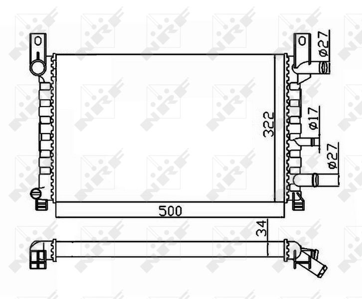 Kühler, Motorkühlung NRF 506220