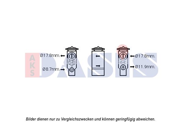 Expansionsventil, Klimaanlage AKS DASIS 840251N