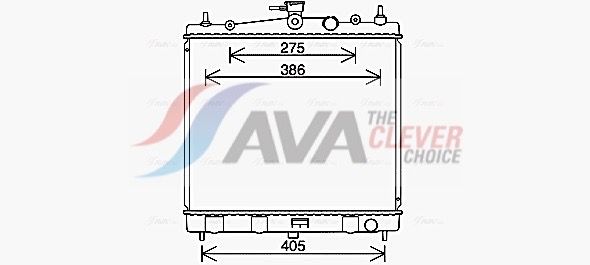 Kühler, Motorkühlung AVA QUALITY COOLING DN2454
