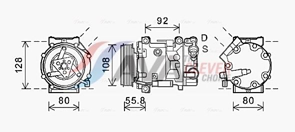 Kompressor, Klimaanlage AVA QUALITY COOLING CNK282
