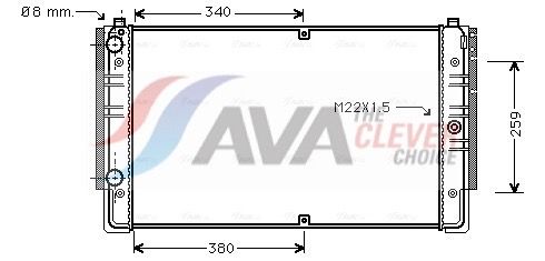 Kühler, Motorkühlung AVA QUALITY COOLING VNA2149