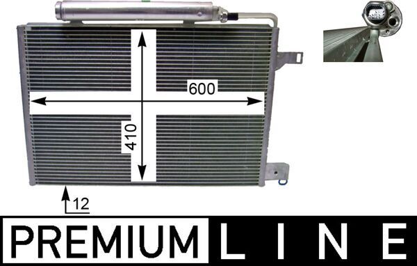 Kondensator, Klimaanlage MAHLE AC370000P