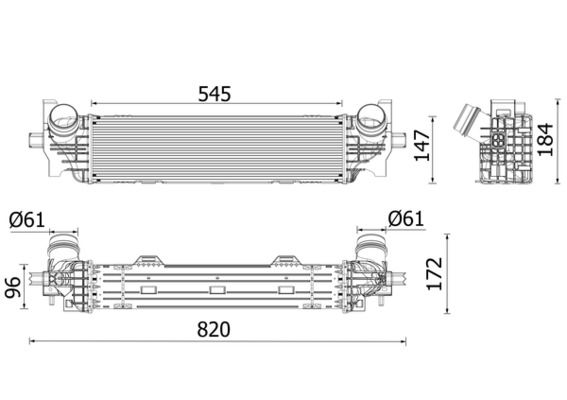 Ladeluftkühler MAHLE CI660000P