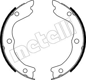 Bremsbackensatz, Feststellbremse METELLI 53-0293