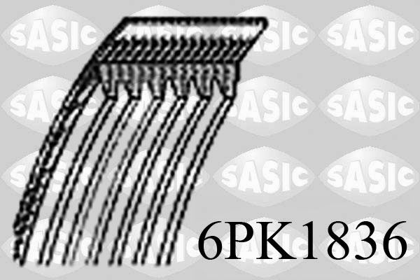 Keilrippenriemen SASIC 6PK1836