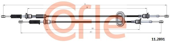 Seilzug Schaltgetriebe COFLE 11.2891