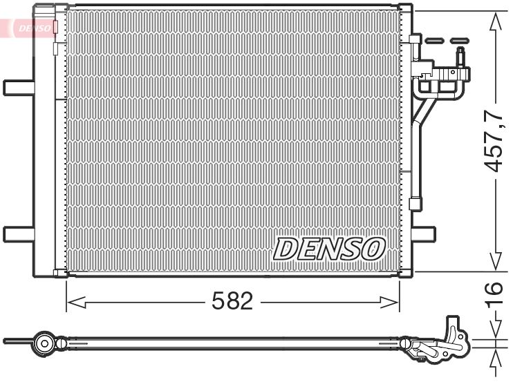 Klimakondensator Klimakühler Denso DCN10056