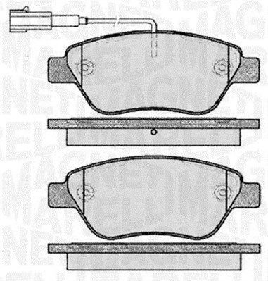 Bremsbelagsatz Bremsbeläge MAGNETI MARELLI 363916060560