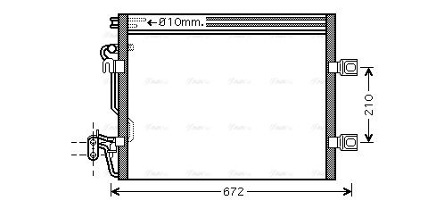 Kondensator, Klimaanlage AVA QUALITY COOLING msa5392