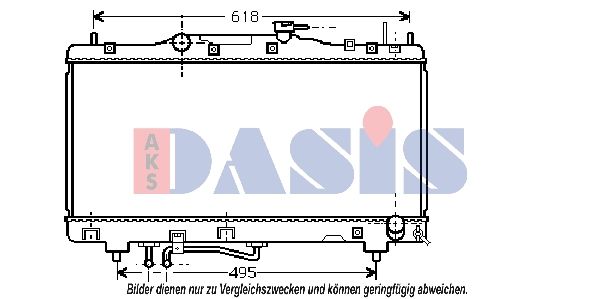 Kühler, Motorkühlung AKS DASIS 210112N