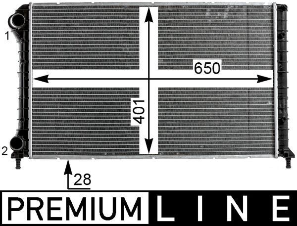 Kühler, Motorkühlung MAHLE CR1990000P
