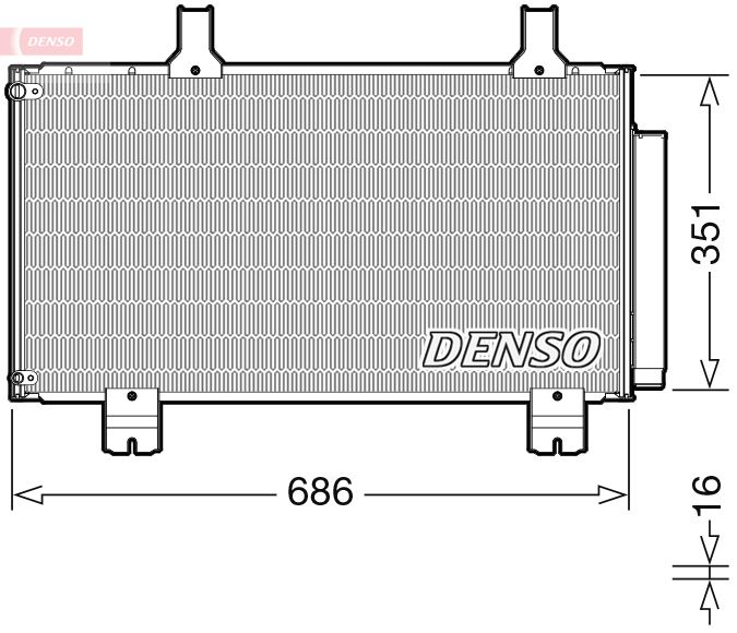 Klimakondensator Klimakühler Denso DCN40028