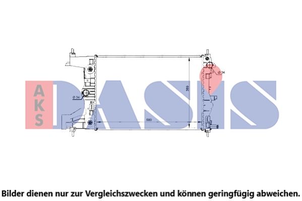 Kühler, Motorkühlung AKS DASIS 150136N