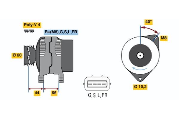 Generator BOSCH 0 986 045 581