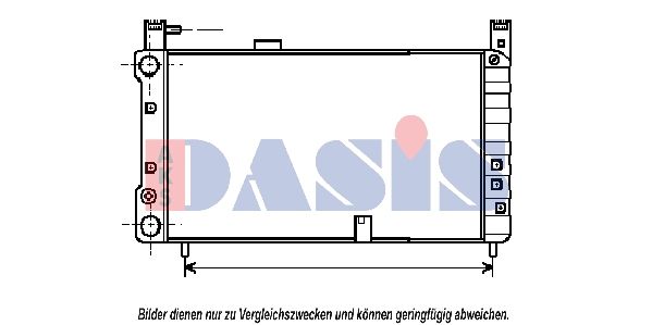 Kühler, Motorkühlung AKS DASIS 080220N