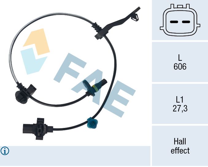 Sensor, Raddrehzahl FAE 78742