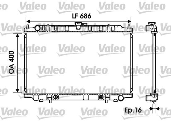 Kühler, Motorkühlung VALEO 734150