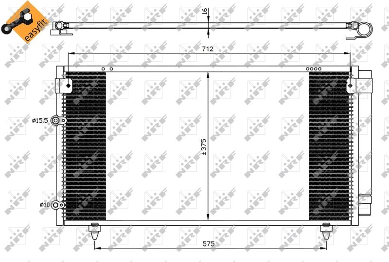 Kondensator, Klimaanlage NRF 35518