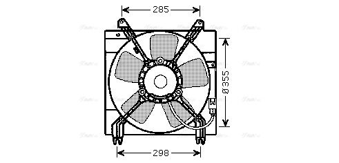 Lüfter, Motorkühlung AVA QUALITY COOLING dw7509